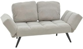 Καναπές - Κρεβάτι Τριθέσιος Jackie Μπουκλέ 024-000034 190x80x74cm Grey-Black