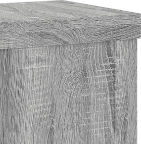 vidaXL Βάση φυτών 2 τεμ. Γκρι Sonoma 15 x 15 x 20 εκ.