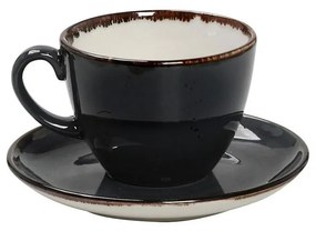 Φλυτζάνι Καφέ 220ml + Πιατάκι Espiel Terra Grey TLG111K6