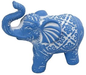 Διακοσμητικός Ελέφαντας ERT340K2 25,5x11x21cm Blue Espiel Κεραμικό