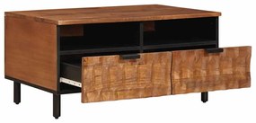 vidaXL Τραπεζάκι σαλονιού Καφέ 80 x 54 x 40 εκ Στερεό ξύλο μάνγκο