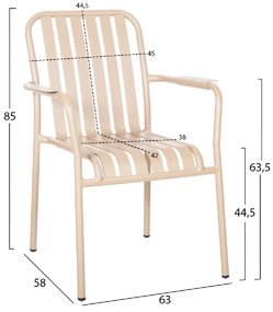 ΠΟΛΥΘΡΟΝΑ ΑΛΟΥΜΙΝΙΟΥ RACHEL HM6088.04 ΣΑΜΠΑΝΙ 63x58x85Υεκ.