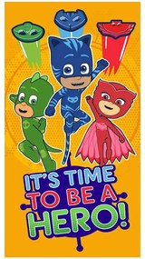Πετσέτα Παιδική Βελουτέ PJ Masks 2 Multi Viopros Σώματος 70x140cm 100% Cotton