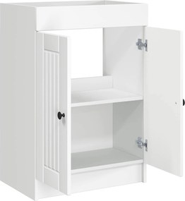 vidaXL Ντουλάπι κάτω από τον νιπτήρα Λευκό 56 x 37,5 x 81 εκ
