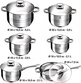 HOME VERO COOKWARE SET 12PCS