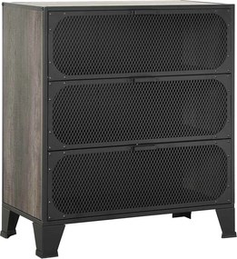 vidaXL Ντουλάπι Αποθήκευσης Γκρι 72 x 36 x 82 εκ. Μέταλλο / MDF