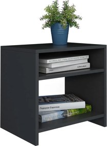 vidaXL Κομοδίνο Μαύρο 40 x 30 x 40 εκ. από Επεξ. Ξύλο