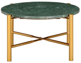 vidaXL Τραπεζάκι Σαλονιού Πράσινο 60x60x35 εκ. Πέτρα με Μαρμάρινη Υφή