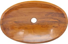 vidaXL Νιπτήρας 60 x 40 x 10 εκ. από Μασίφ Ξύλο Teak