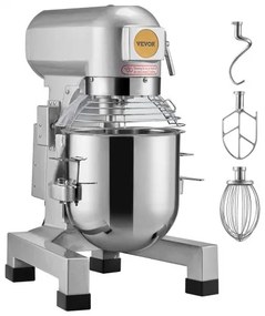 VEVOR Commercial Food Mixer 28.5L 3-Speed Stand Dough Mixer 1100W for Restaurant