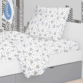 Μαξιλαροθήκη Παιδική Elephant 174 Blue DimCol 50Χ70 100% Cotton
