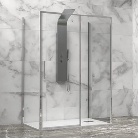 Karag Lea 400 Cromo Nano Καμπίνα Συρόμενη Διάφανη (107-110 cm)