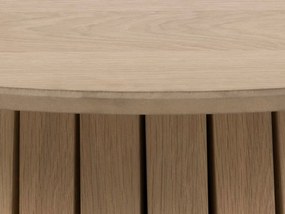 Τραπεζάκι σαλονιού Oakland 829, Δρυς, 42cm, 24 kg, Ινοσανίδες μέσης πυκνότητας, Φυσικό ξύλο καπλαμά, Στρόγγυλος | Epipla1.gr