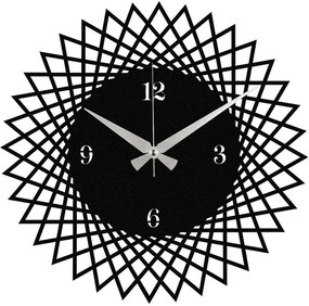 Ρολόι Τοίχου Enzoclock 279ENZ1426 Φ48cm Black Wallity Metal