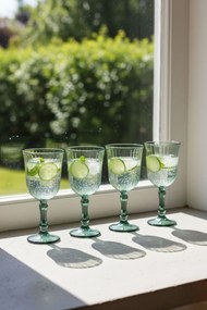Wine Glass Set (4 Pieces) RAKLE346 Green