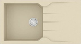 Sanitec Ultra Granite 814 (86x50) - Γρανιτένιος νεροχύτης - Ocra