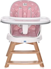 FEEDING CHAIR NAPOLI WITH ROTATION PINK BEARS