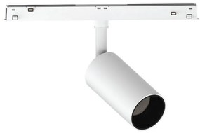 Σποτ Led Eiva VK/04605/TR/DA/W-B/W Για Μαγνητική Ράγα Λεπτή 48V Dali 3000K 1524lm 15W CRI>90 IP20 ø4.5x9cm White-Black VKLed