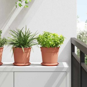 vidaXL Γλάστρες φυτών 24 pcs Κεραμιδί Ø 17 x 14 εκ Πλαστικό