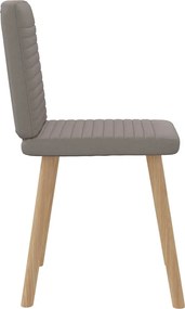 vidaXL Καρέκλες Τραπεζαρίας 6 τεμ. Χρώμα Taupe Υφασμάτινες