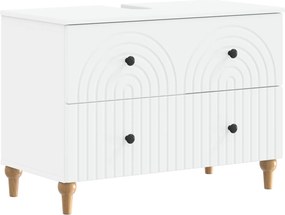 vidaXL Ντουλάπα Νιπτήρα Mπάνιου ALKMAAR Λευκό 82 x 41 x 59 εκ