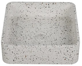 KARAG IRA Νιπτήρας επικαθήμενος με βαλβίδα IRA Stracciatella CS-0009 KARAG 39x39x12cm KARAG-5206836668451