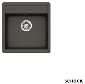Schock Cristalite Manhattan Νεροχύτης Ένθετος 49x51εκ Asphalt