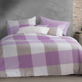 Σεντόνια King Size (Σετ) Nef-Nef Homeware Casual Check Mauve