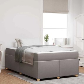 vidaXL Σκελετός Κρεβατιού Taupe 120 x 200 cm ύφασμα