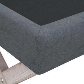 vidaXL Σκαμπό Αποθήκευσης Σκούρο Γκρι 110 x 45 x 49 εκ. Βελούδινο