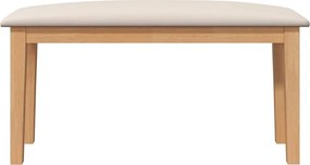 Πάγκος vidaXL 90 cm από μασίφ ξύλο καουτσούκ