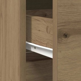 Συρταριέρα με Συρτάρια Τεχνίτης Δρυς 80x34x76 εκ. Επεξ. Ξύλο 861543