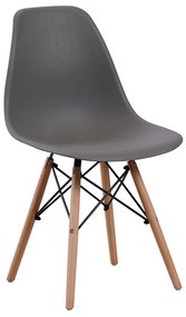 Καρέκλα ArteLibre COLT Γκρι PP/Ξύλο 46x52x82cm
