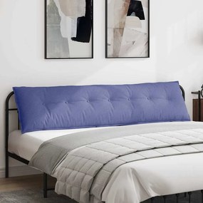 vidaXL Μαξιλάρι Πλάτης Μπλε τζην 200 x 50 x 19 cm ύφασμα