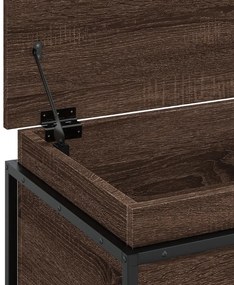 Κουτί Αποθήκευσης με Καφέ Δρυς 100x40x51,5 εκ. Επεξ. Ξύλο - Καφέ