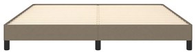 vidaXL Σκελετός Κρεβατιού Χωρίς Στρώμα Taupe 180x200 εκ. Υφασμάτινο