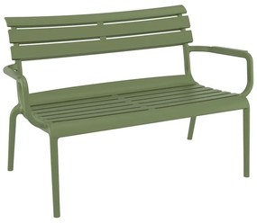 PARIS ΚΑΝΑΠΕΣ OLIVE GREEN 116X70X75εκ. ΠΟΛ/ΝΙΟΥ - (116X70X75εκ.), Χρώμα: OLIVE GREEN - SIESTA