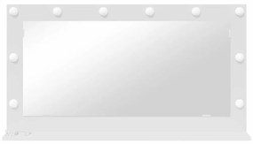 vidaXL καθρέφτης Vanity με LED Φώτα Λευκό 100x55x18 εκ.