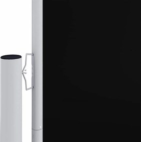 vidaXL Σκίαστρο Πλαϊνό Συρόμενο Μαύρο 200 x 1200 εκ.