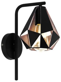 Φωτιστικό Τοίχου - Απλίκα Carlton 4 43057 Black Eglo Metal