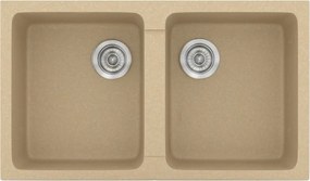 Sanitec Classic 334 (86×50) - Γρανιτένιος νεροχύτης - Granite Cappuccino