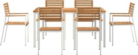 vidaXL Σέτ φαγητού για κήπο 7 pcs