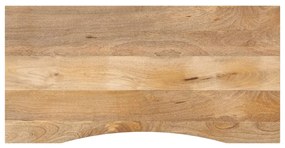 vidaXL Επιφάνεια Γραφείου Καμπύλη 120x60x2,5 εκ Μασίφ Ακατ. Μάνγκο
