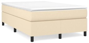 ΚΡΕΒΑΤΙ BOXSPRING ΜΕ ΣΤΡΩΜΑ ΚΡΕΜ 120X190 ΕΚ. ΥΦΑΣΜΑΤΙΝΟ 3269688