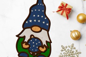 Σετ των 3 Intra απο ξύλο plywood 3mm-4mm πάχος Χριστουγεννιάτικο διακοσμητικό στοιχειό Δίασταση 4x4 cm INTRAFABR-87045908