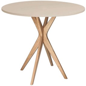 Τραπέζι Jubi JUBITLRO4 Φ90x73cm Natural-Beige Mdf, Wood