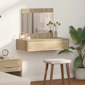 vidaXL Τραπέζι περιποίησης Καφέ 83 x 40 x 70 εκ Επεξεργασμένο ξύλο