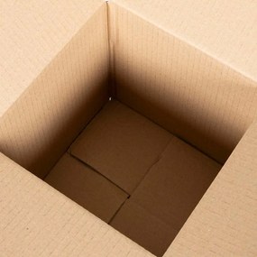 vidaXL Πτυσσόμενο Κουτί 50 pcs Καφέ 20 x 20 x 20 εκ. Χαρτόνι