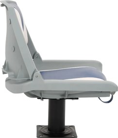 vidaXL Κάθισμα Σκάφους Πτυσσόμενο 4 τεμ. Μπλε/Λευκό 48x51x41 εκ.