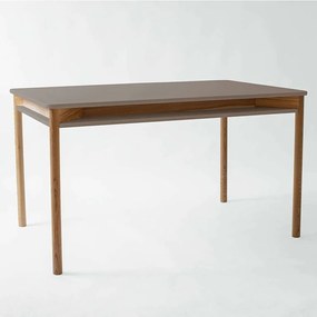 Τραπέζι Επεκτεινόμενο Με Ραφάκι Zeen ZEENEXTBE7 140x90x75/200x90x75cm Clay Mdf, Wood